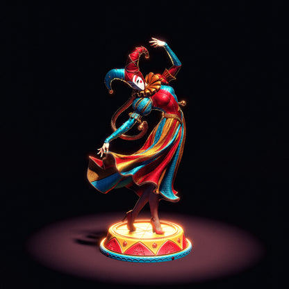1:12 Colorful Jester | 3D Printed Resin Garage Kit Figure | CA 3D Studios
