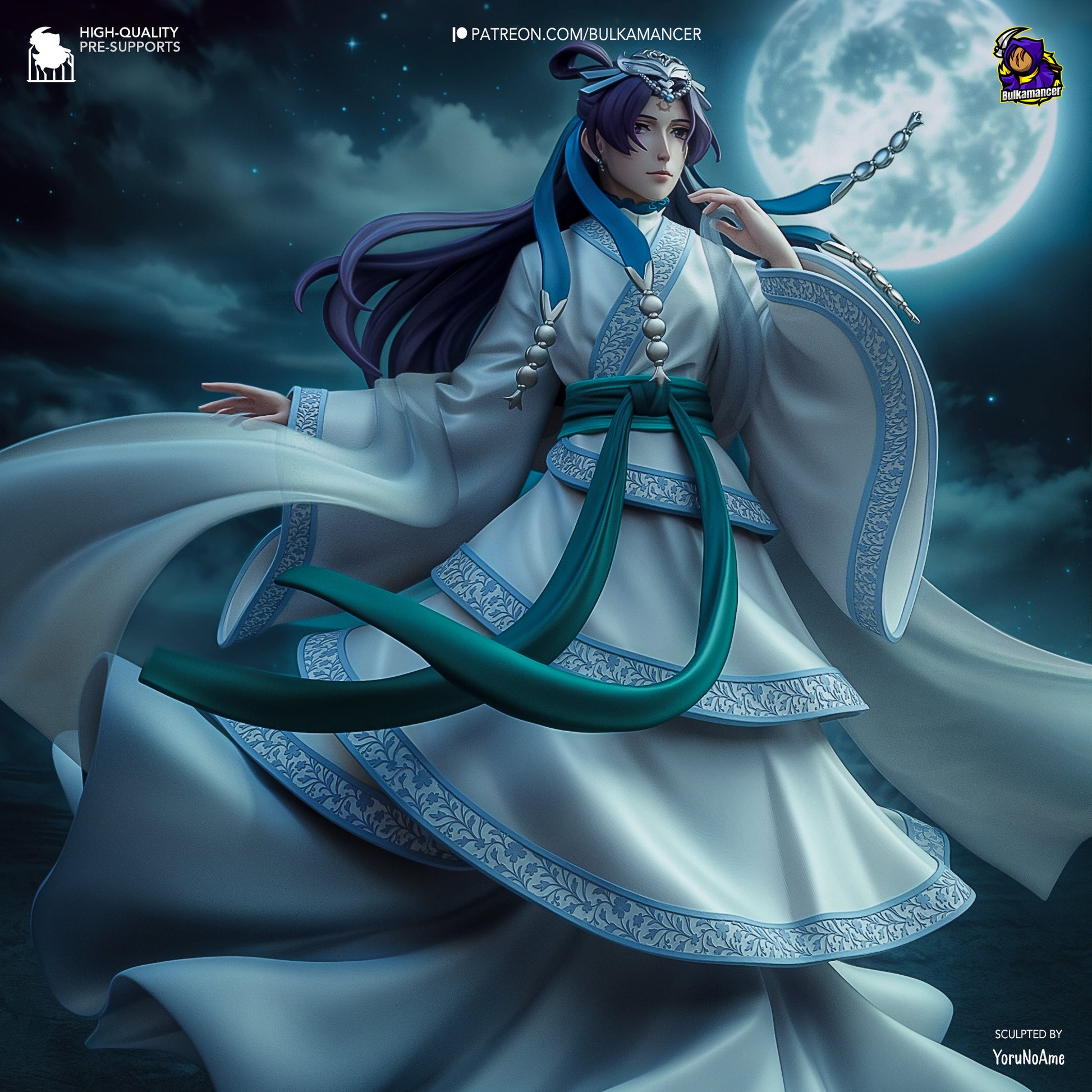 The Moon Fairy | Resin Garage Kit Figure Game Fan Art | Bulkamancer Sculpts