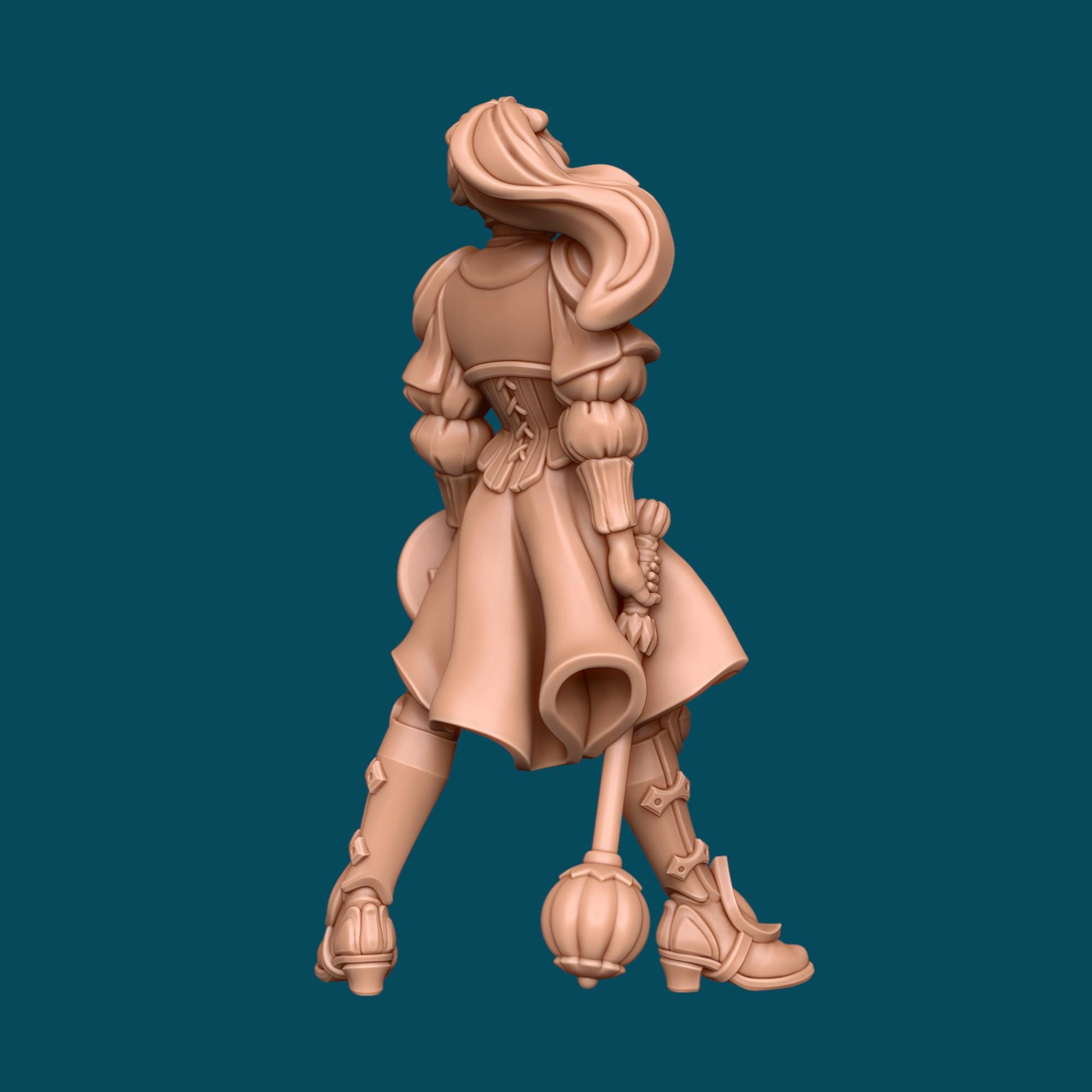 Jinx, a destruction cleric | D&D TTRPG Miniature | Awkward Penguin Minis