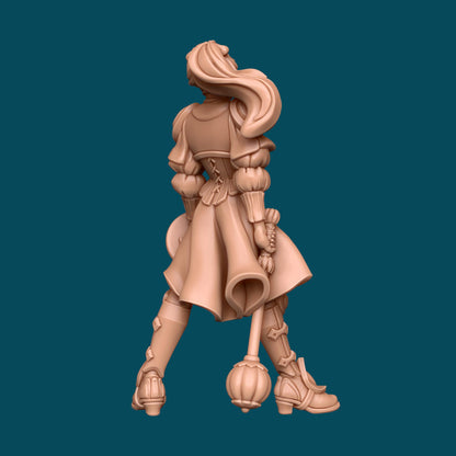 Jinx, a destruction cleric | D&D TTRPG Miniature | Awkward Penguin Minis