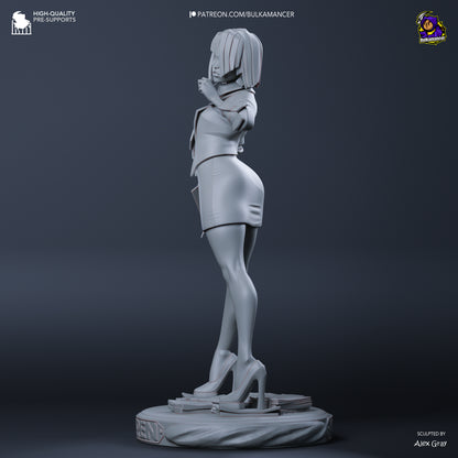 Agent Karen Unbreadable | Resin Garage Kit Figure Game Fan Art | Bulkamancer Sculpts