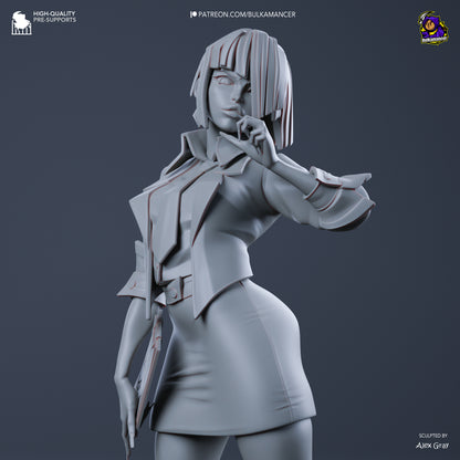Agent Karen Unbreadable | Resin Garage Kit Figure Game Fan Art | Bulkamancer Sculpts