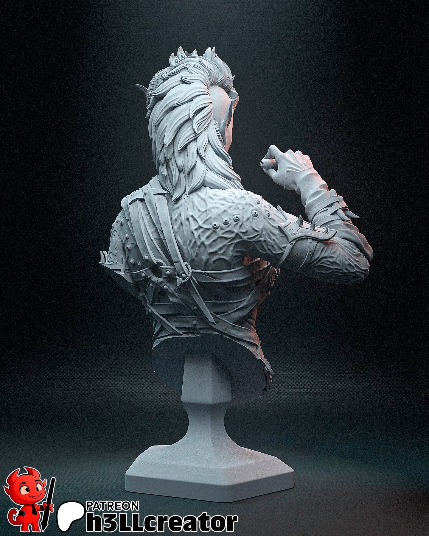 1:12 Infernal Barbarian | Resin Garage Kit Figure Game Fan Art | h3LL creator