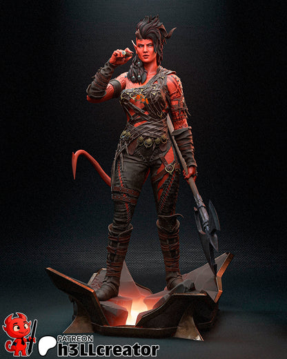 1:12 Infernal Barbarian | Resin Garage Kit Figure Game Fan Art | h3LL creator