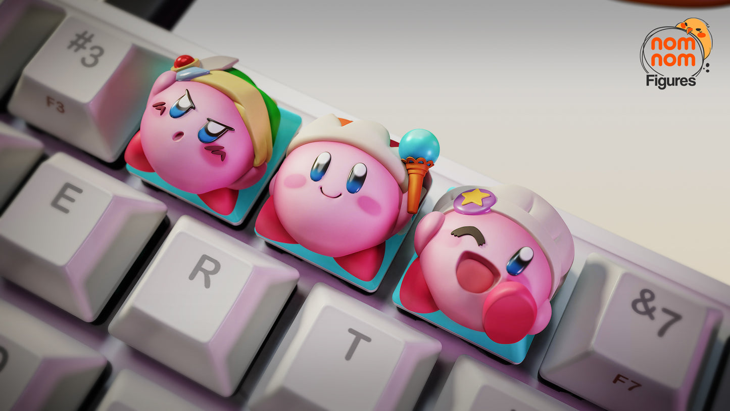 Keycaps - Pink Balloon | 3D Printed Resin Anime Fan Art | Nomnom Figures
