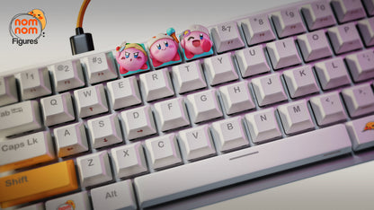 Keycaps - Pink Balloon | 3D Printed Resin Anime Fan Art | Nomnom Figures