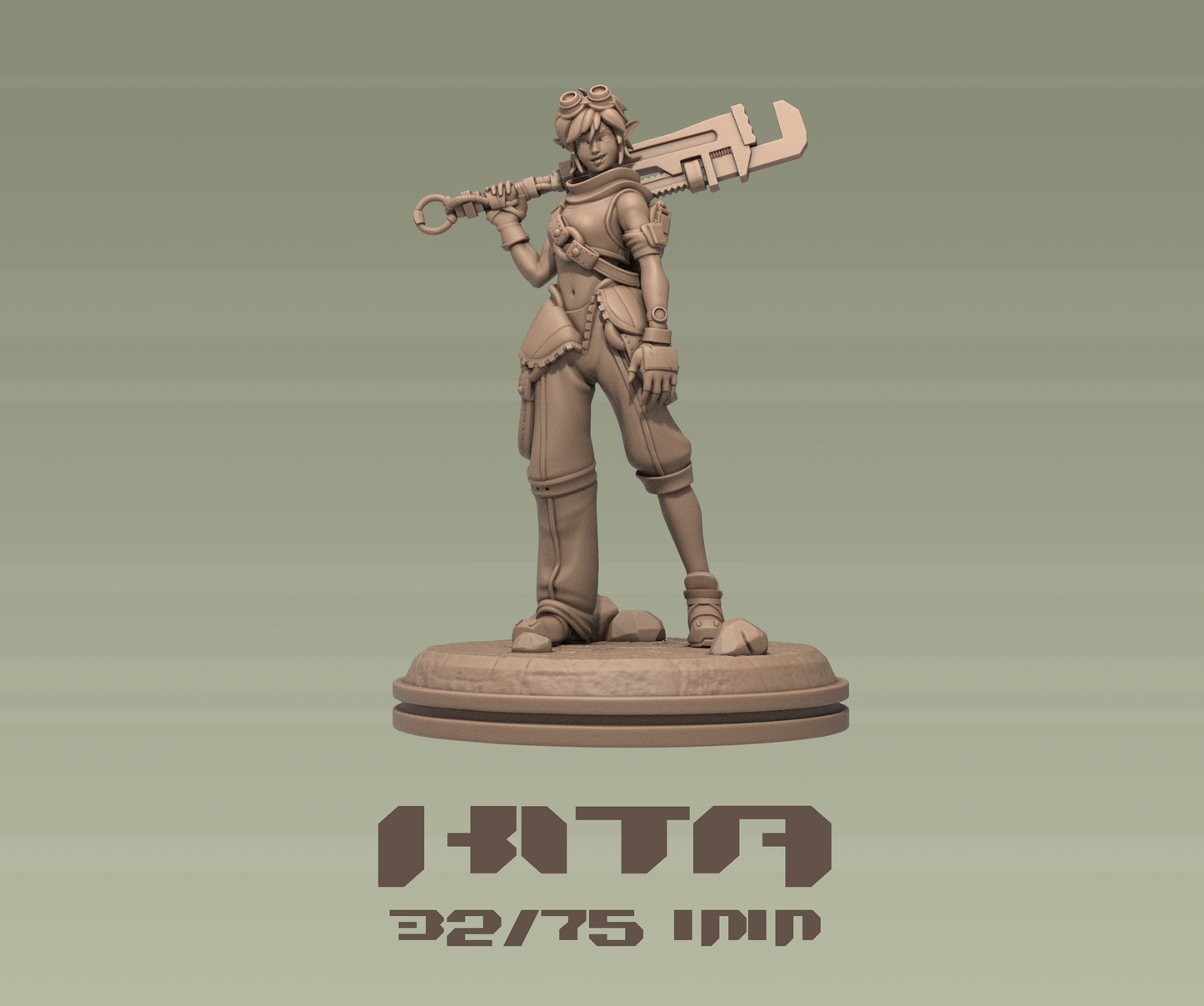 Kita | Tabletop or Display Scale | D&D TTRPG Fantasy Miniature | Dungeons and Maidens