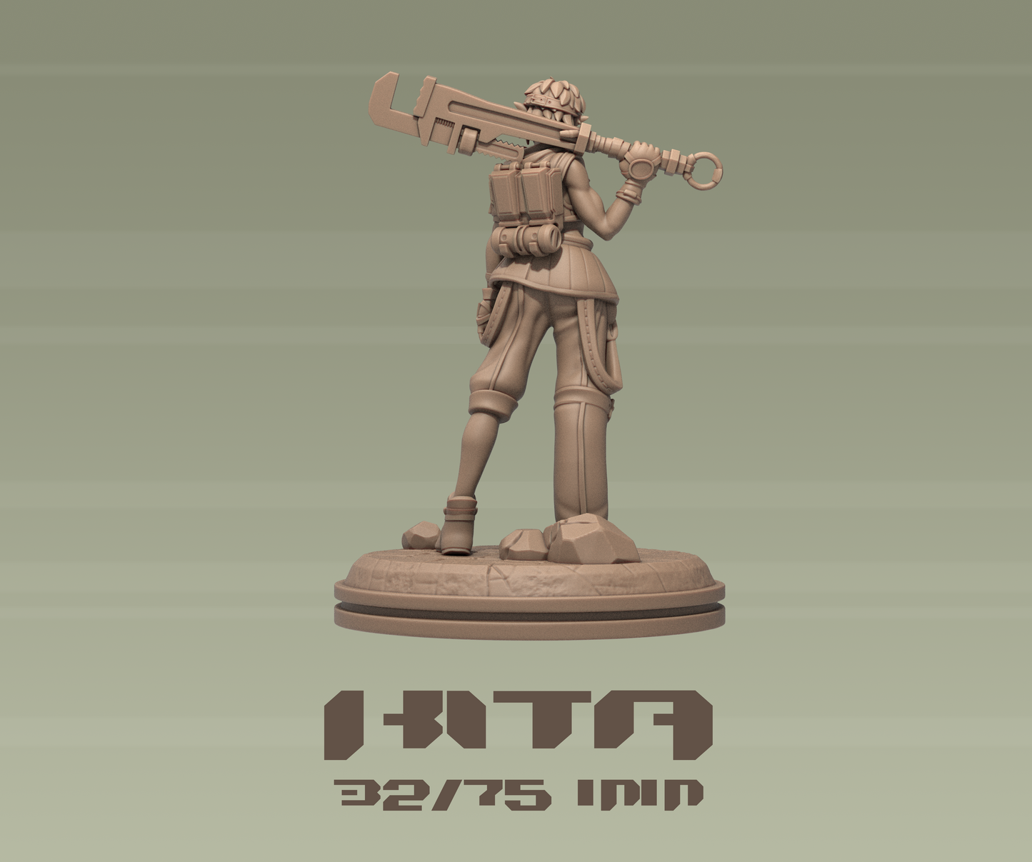 Kita | Tabletop or Display Scale | D&D TTRPG Fantasy Miniature | Dungeons and Maidens