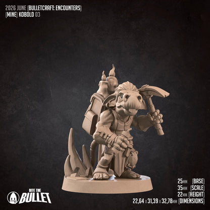 Mine Kobolds | D&D TTRPG Miniature | Bite the Bullet