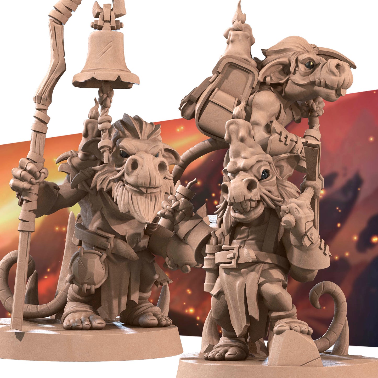 Mine Kobolds | D&D TTRPG Miniature | Bite the Bullet