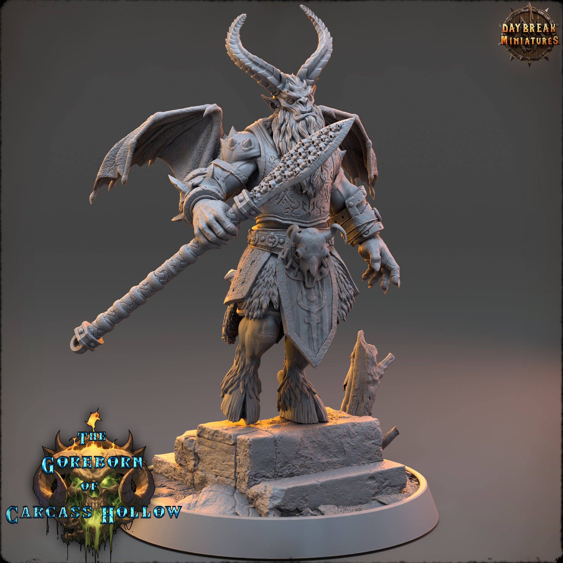 Demons - The Goreborn of Carcass Hollow | Tabletop or Display Scale | D&D Mini + Terrain | Daybreak Miniatures
