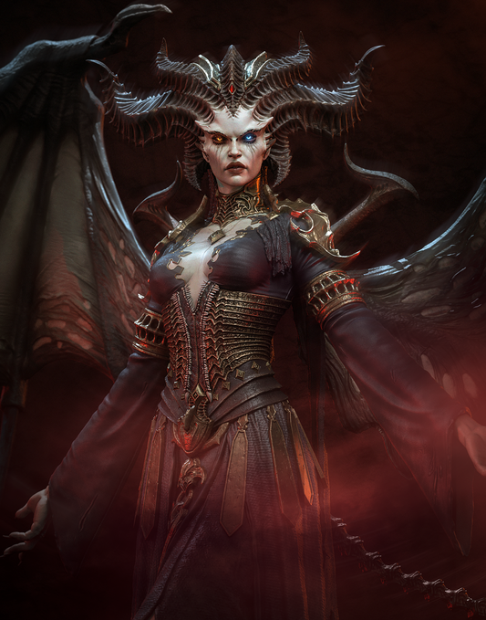 1:12 Demon Queen | 3D Printed Resin Garage Kit Figure | CA 3D Studios