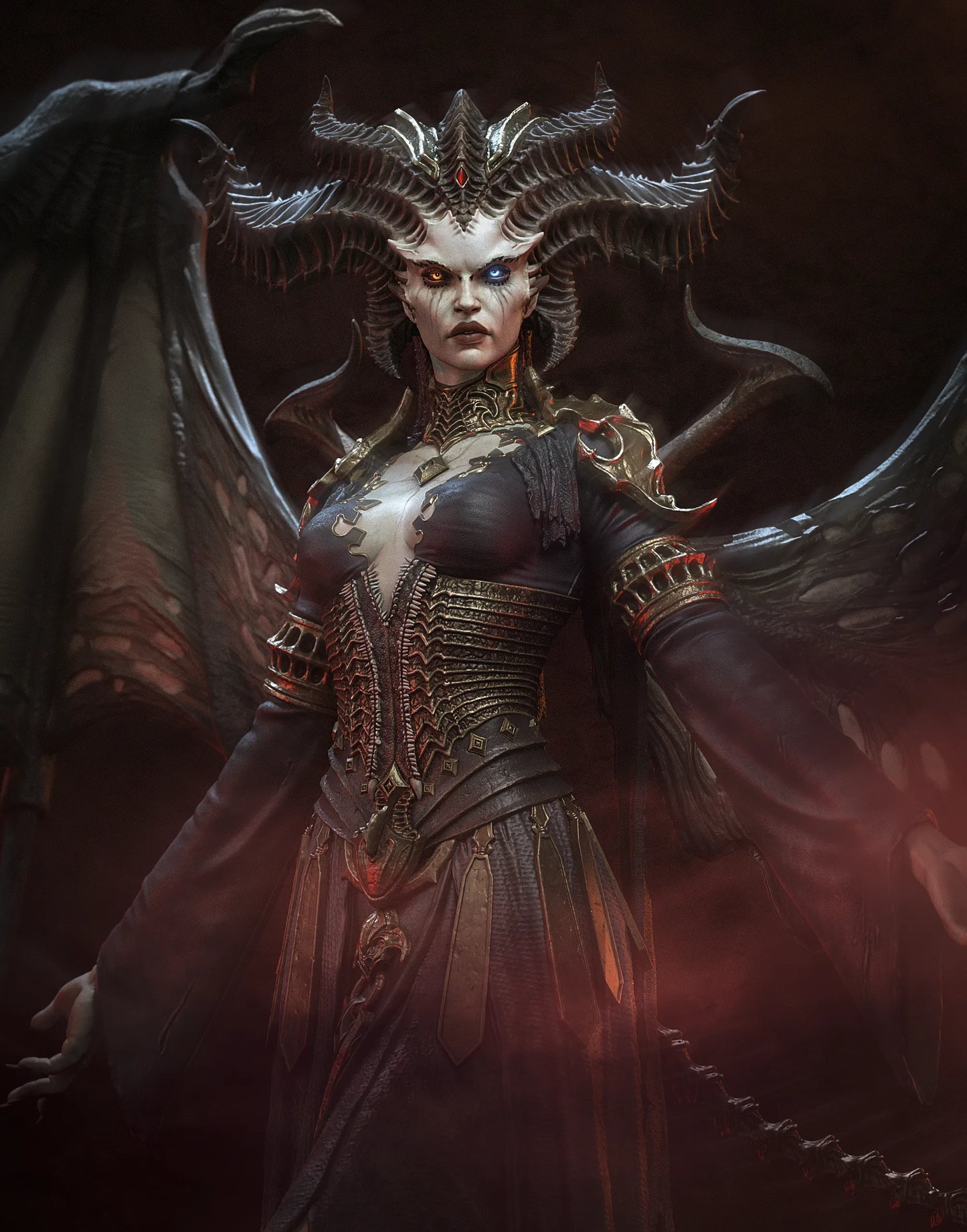 1:12 Demon Queen | 3D Printed Resin Garage Kit Figure | CA 3D Studios - Tattles Told 3D