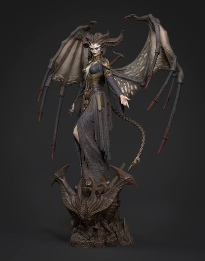 1:12 Demon Queen | 3D Printed Resin Garage Kit Figure | CA 3D Studios - Tattles Told 3D