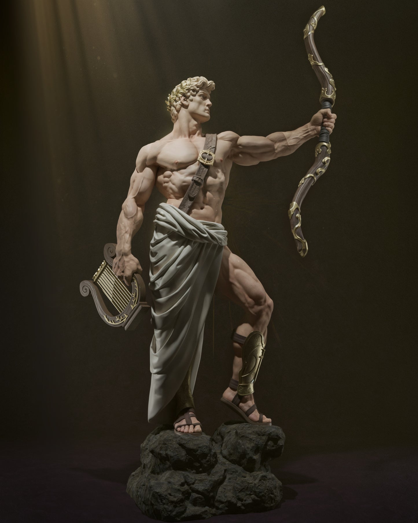 1:12 Greek God of Music, Apollo | Resin Garage Kit Figure Mythology | CA 3D Studios