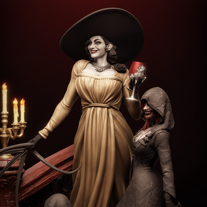 1:12 Vampire Matriarch and Daughters | 3D Printed Resin Garage Kit Figure | CA 3D Studios
