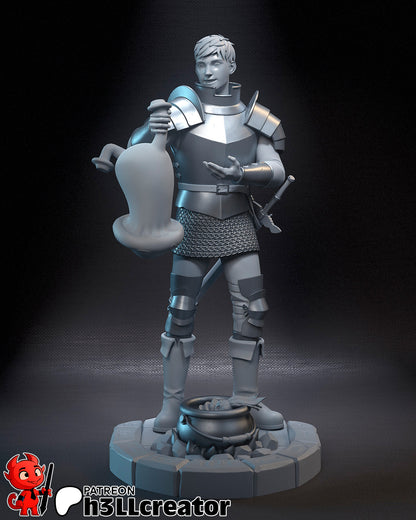 1:12 Culinary Crusader | Resin Garage Kit Figure Game Fan Art | h3LL creator