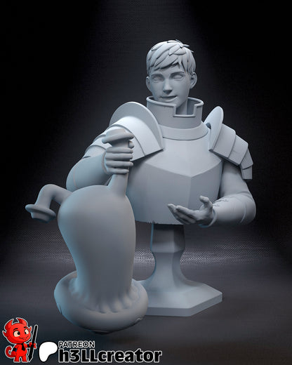 1:12 Culinary Crusader | Resin Garage Kit Figure Game Fan Art | h3LL creator