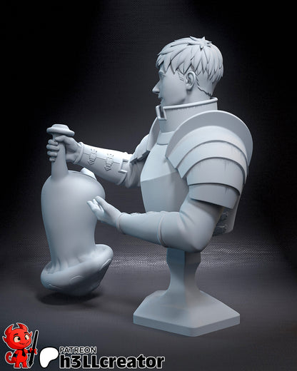 1:12 Culinary Crusader | Resin Garage Kit Figure Game Fan Art | h3LL creator