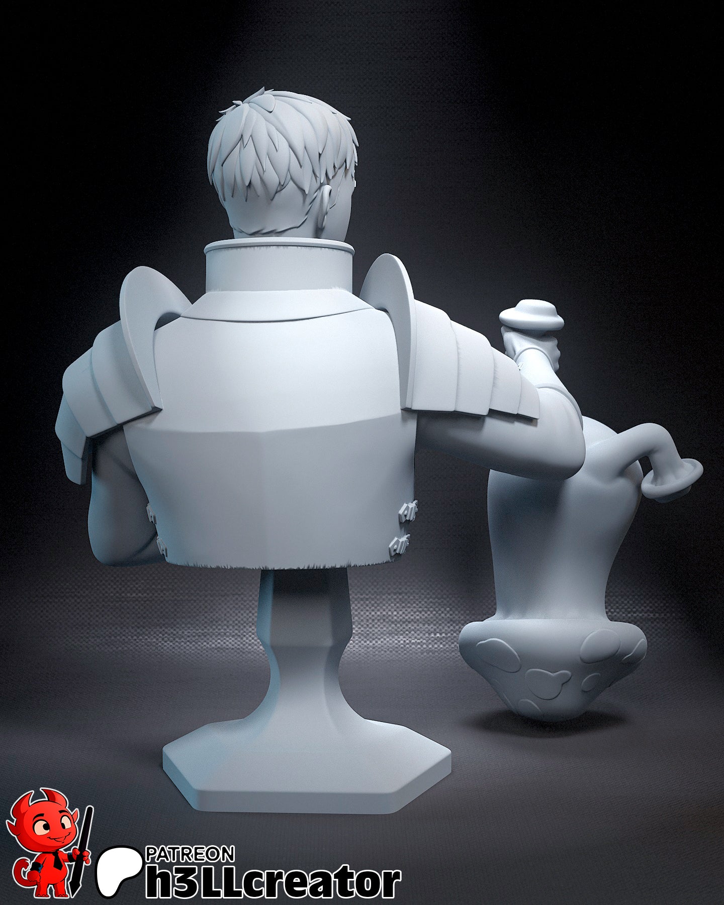 1:12 Culinary Crusader | Resin Garage Kit Figure Game Fan Art | h3LL creator