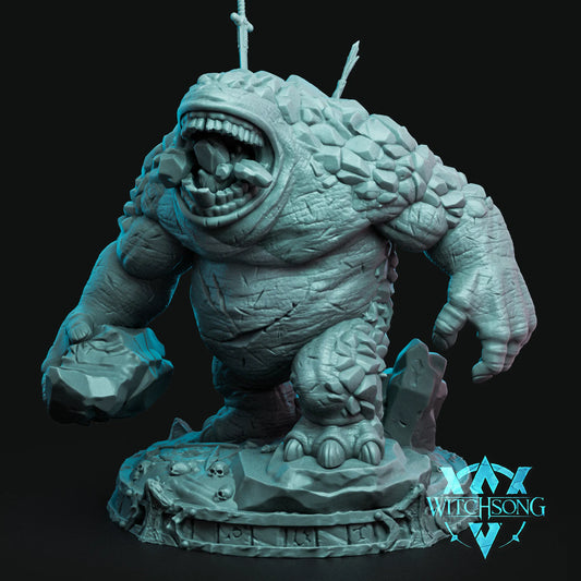 Monster figurine with a dark background and 'Witchsong' logo.