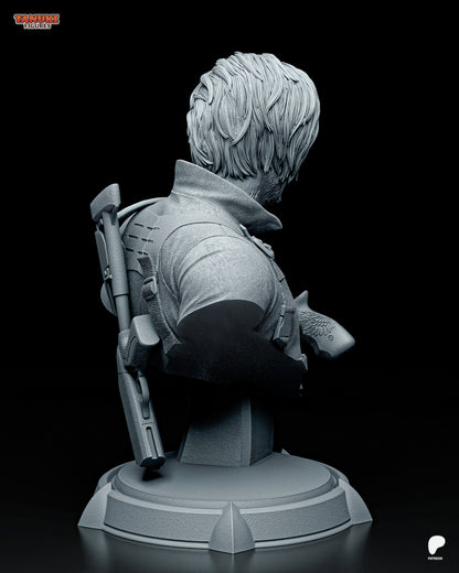 Requiem Raccoon Rookie resin garage kit figure by Tattles Told 3D, featuring a tanuki-inspired raccoon character with detailed craftsmanship.