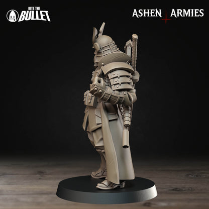 Bullet Crusade, Holy Shogunate, Lieutenant | D&D Pathfinder TTRPG Miniature | Bite the Bullet