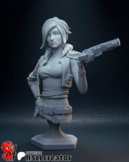 1:12 Crimson Siren | Resin Garage Kit Figure Game Fan Art | h3LL creator