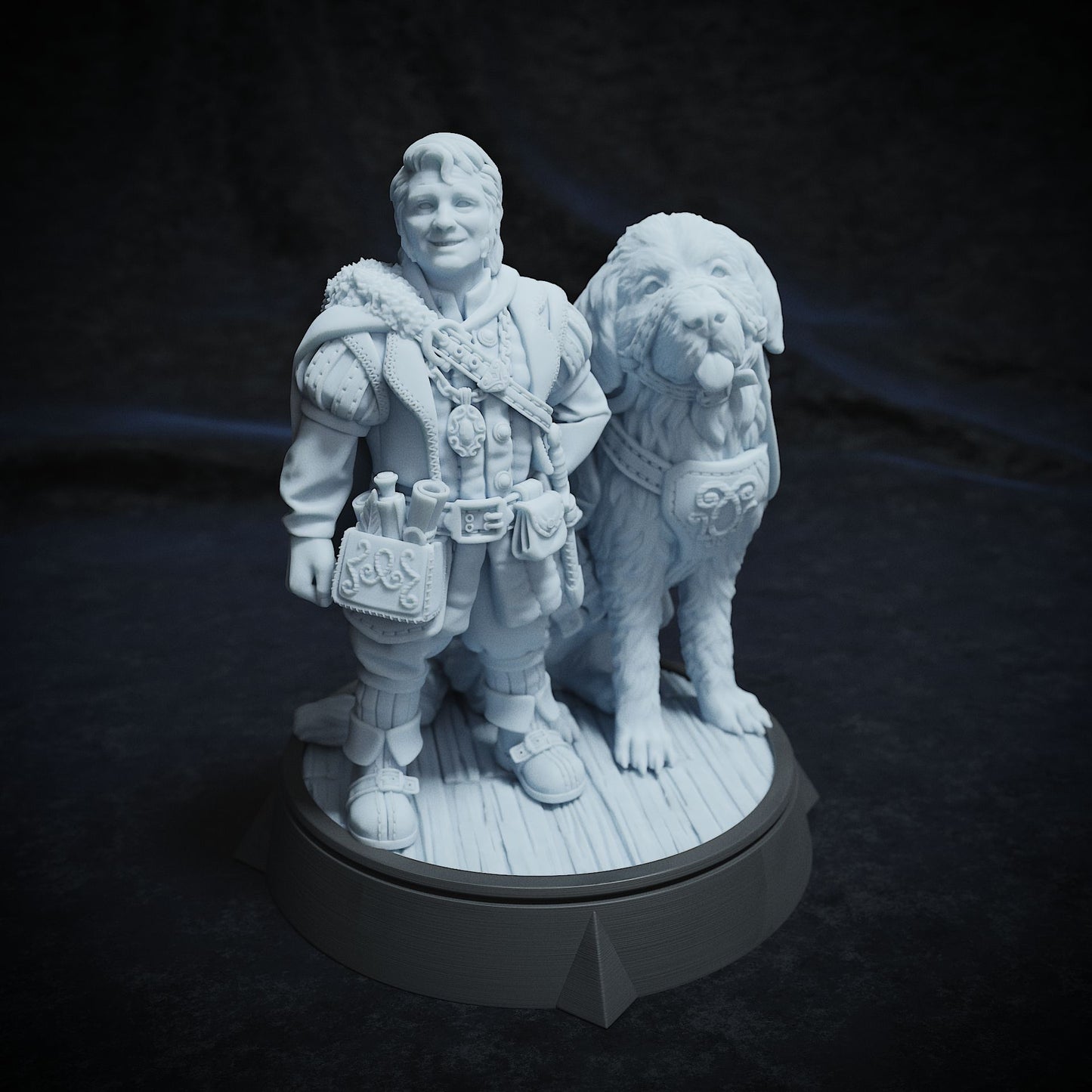 Longo Proudrock & Moga, Hero | DnD Miniature Character | Cripta Studios - Tattles Told 3D