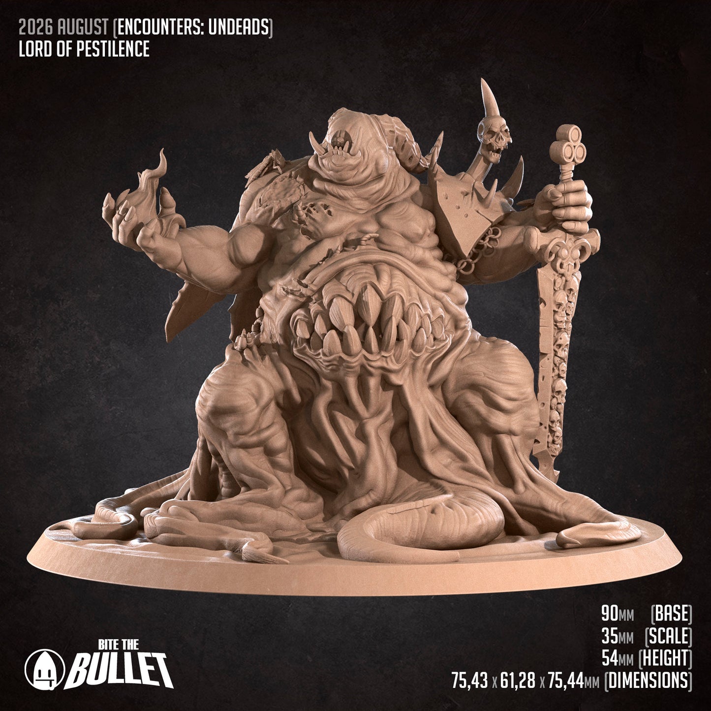 Lord of Pestilence | D&D TTRPG Miniature | Bite the Bullet