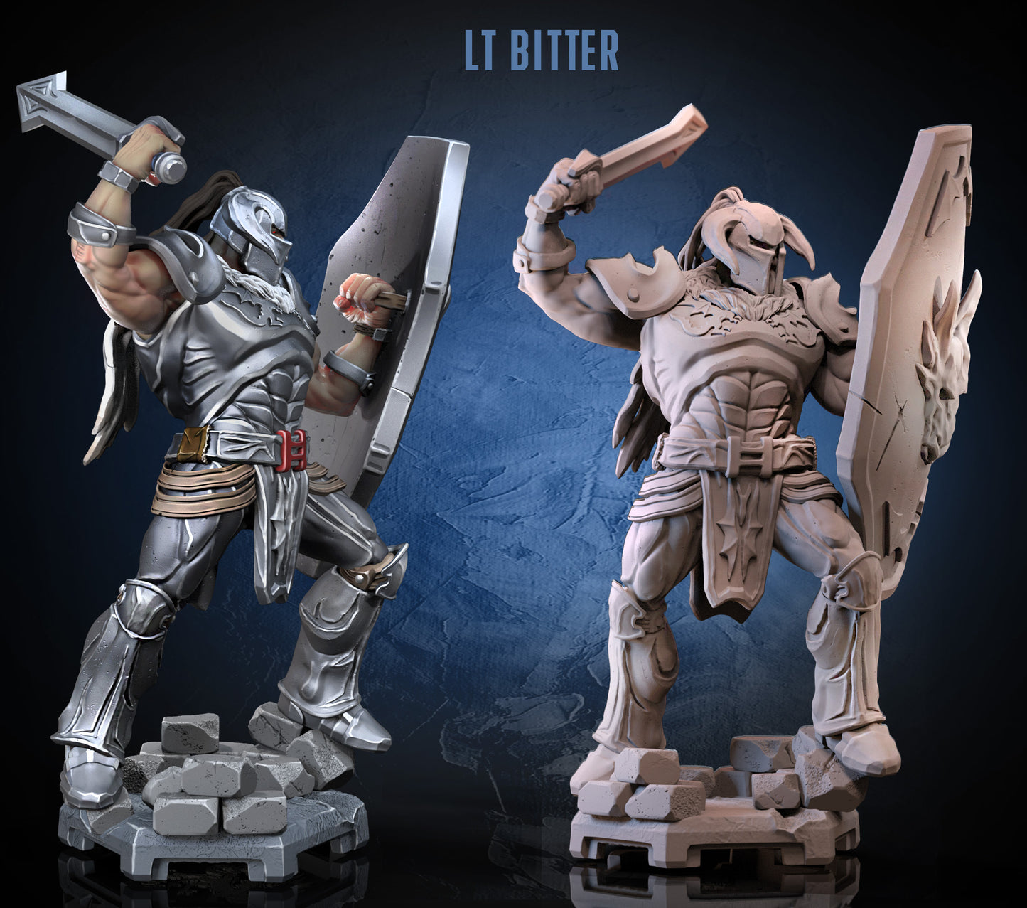 Battler Knight | D&D TTRPG Miniature | Dragun Studios