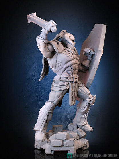 Battler Knight | D&D TTRPG Miniature | Dragun Studios