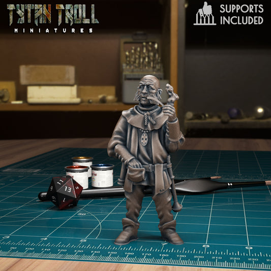 CoS Father Lucian Petrovich | D&D TTRPG Mini | TytanTroll Miniatures