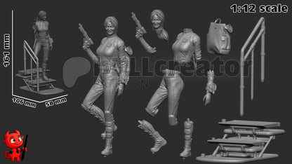 1:12 Atomic Nomad | Resin Garage Kit Figure Game Fan Art | h3LL creator