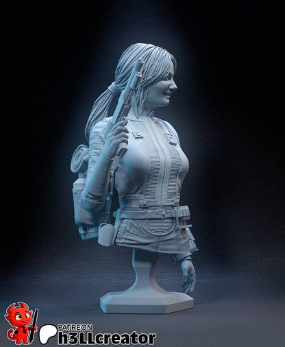 1:12 Atomic Nomad | Resin Garage Kit Figure Game Fan Art | h3LL creator