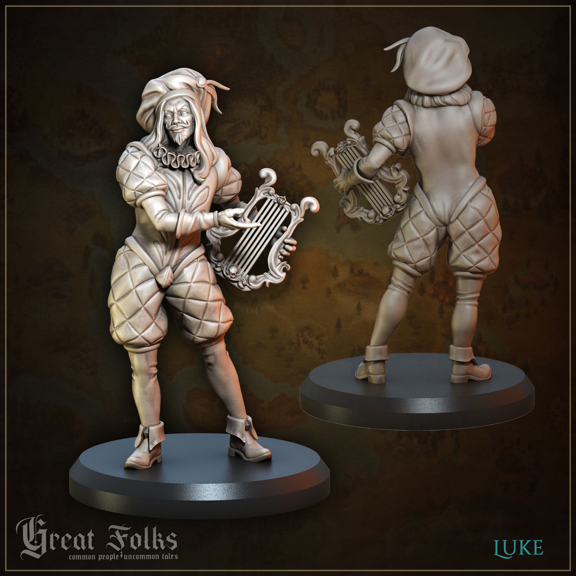 Great Folks, Part 2 | NPCs, Villagers, Nobles, Tavern, Criminals | Tabletop Gaming Miniatures Collection | Great Grimoire