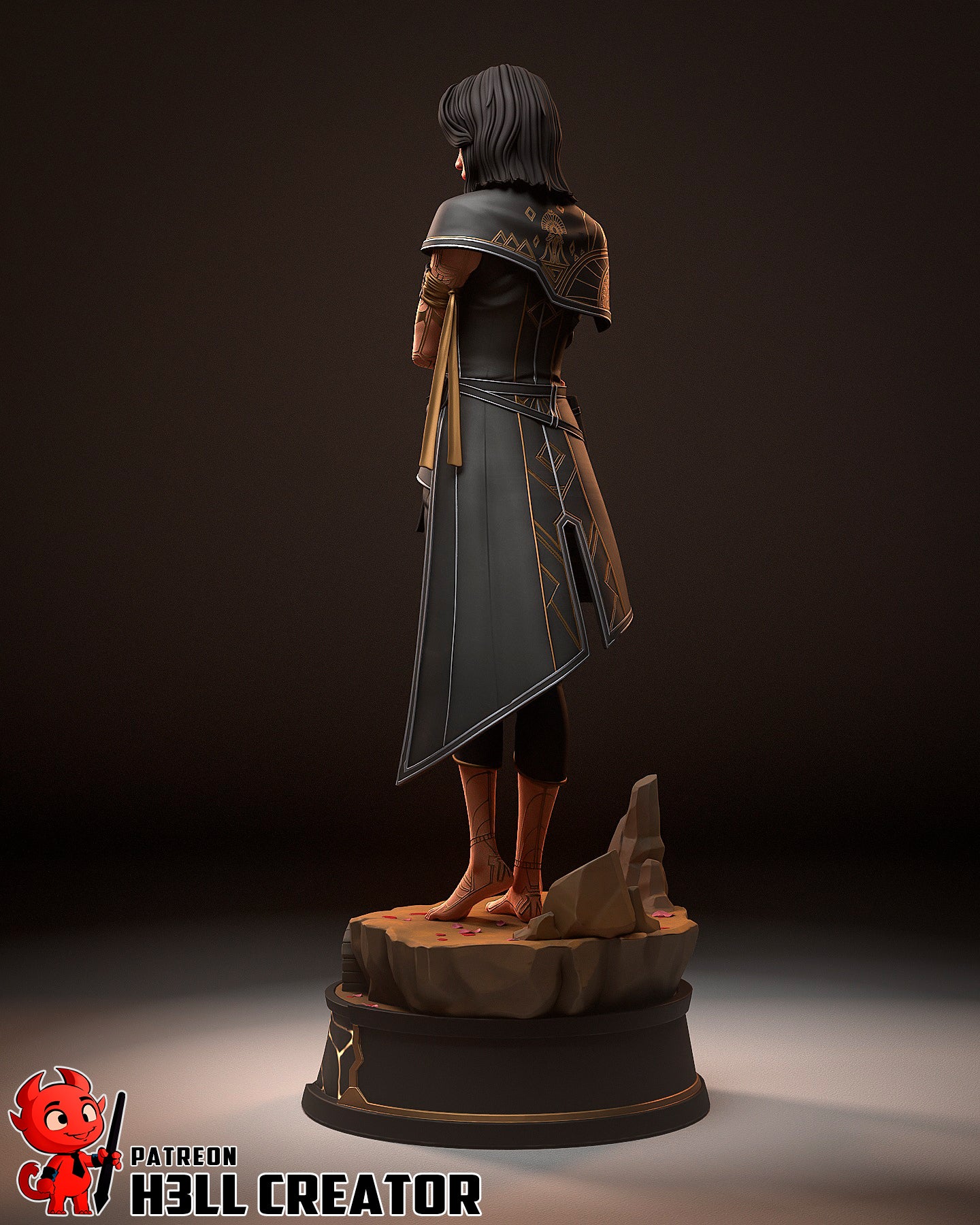 1:12 Tattooed Duelist | Resin Garage Kit Figure Game Fan Art | h3LL creator