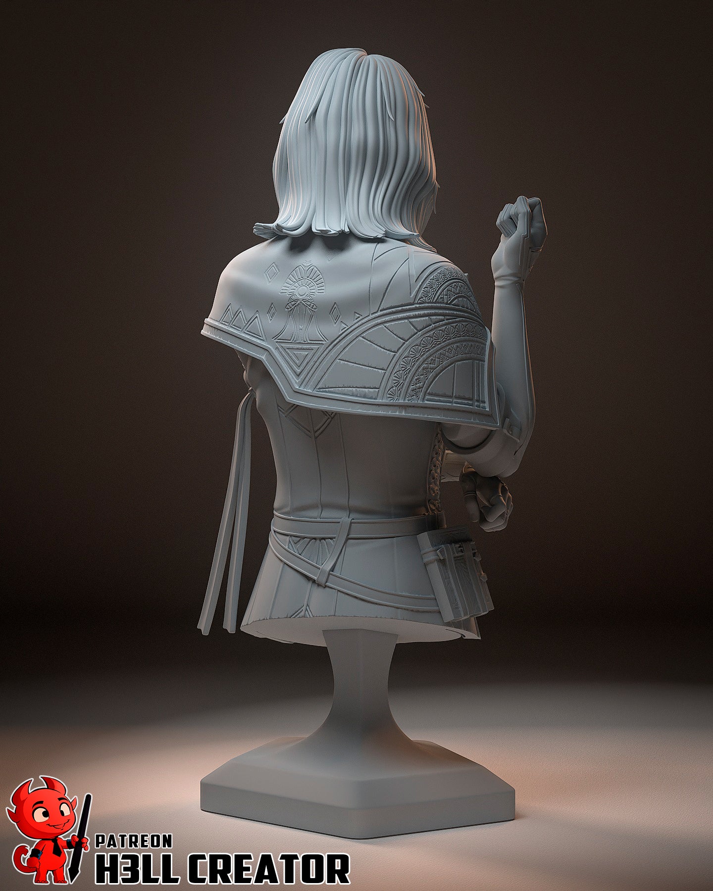 1:12 Tattooed Duelist | Resin Garage Kit Figure Game Fan Art | h3LL creator