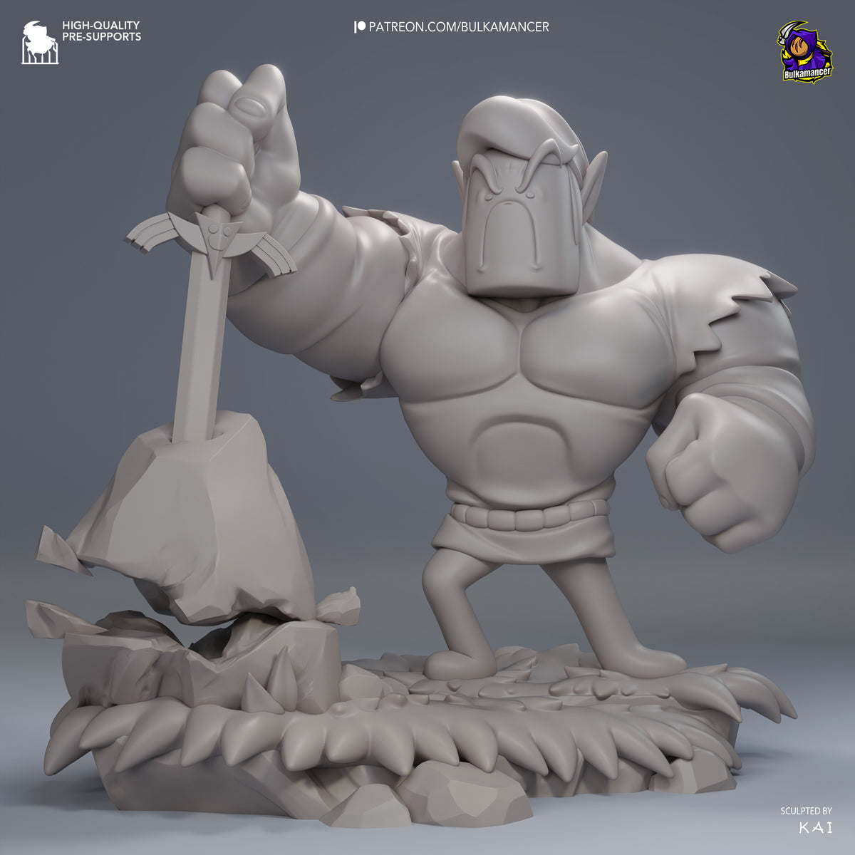 Lunk Chibi | Resin Garage Kit Figure | Bulkamancer Sculpts