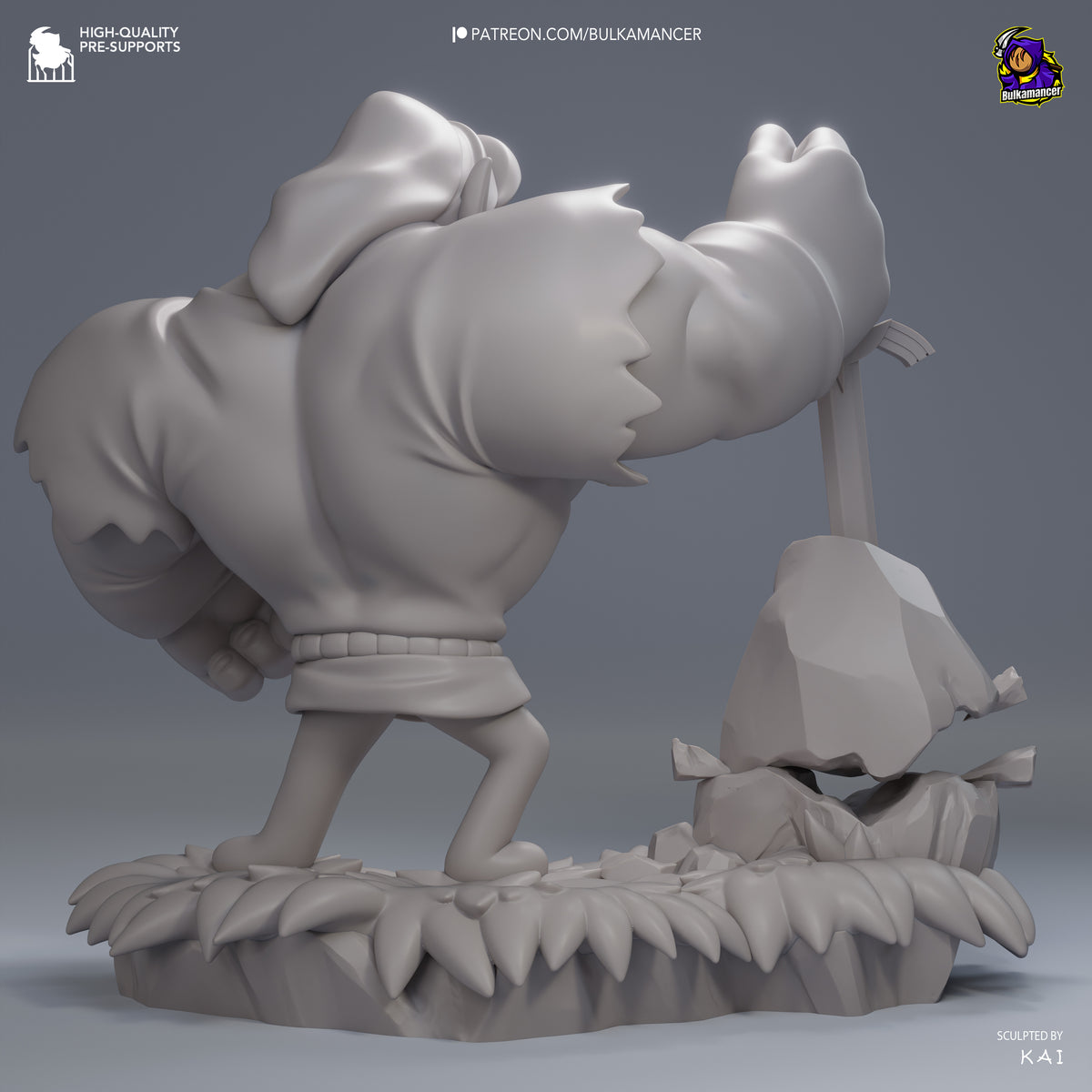 Lunk Chibi | Resin Garage Kit Figure | Bulkamancer Sculpts