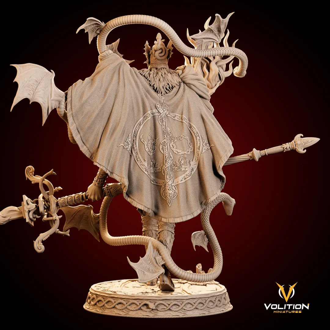 Mezrak, the Flamepiercer Serpent | Gaming Miniature or Display Garage Kit | Volition Miniatures