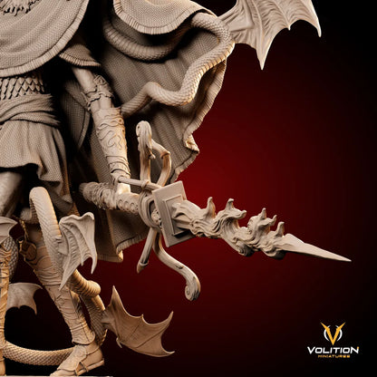 Mezrak, the Flamepiercer Serpent | Gaming Miniature or Display Garage Kit | Volition Miniatures