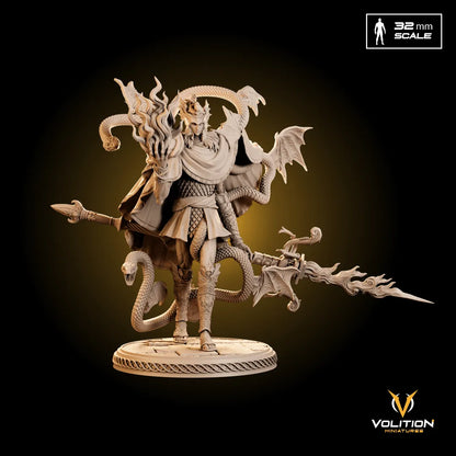 Mezrak, the Flamepiercer Serpent | Gaming Miniature or Display Garage Kit | Volition Miniatures