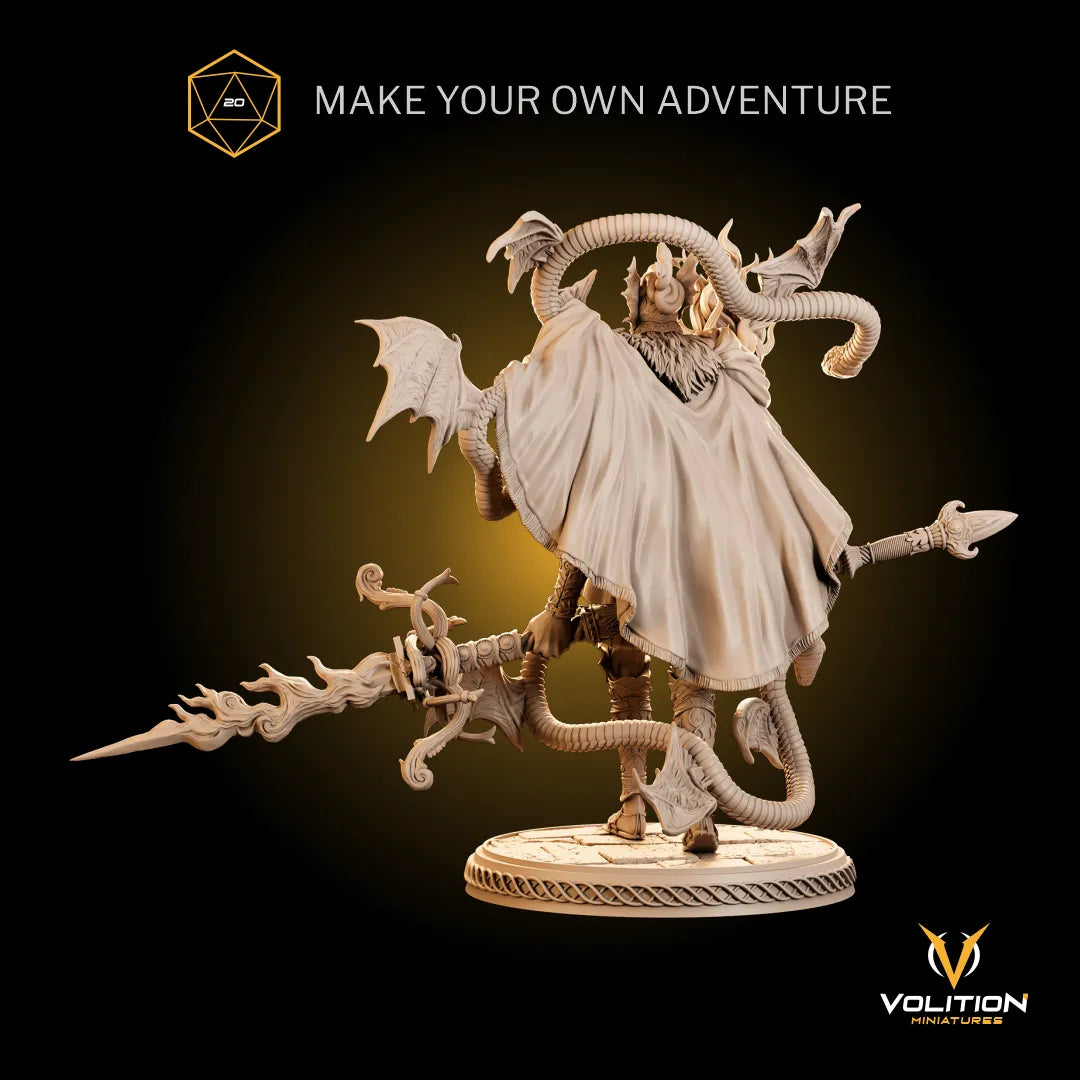 Mezrak, the Flamepiercer Serpent | Gaming Miniature or Display Garage Kit | Volition Miniatures