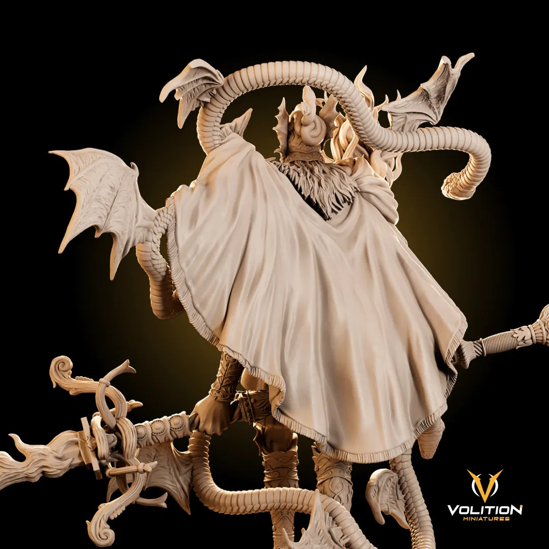 Mezrak, the Flamepiercer Serpent | Gaming Miniature or Display Garage Kit | Volition Miniatures