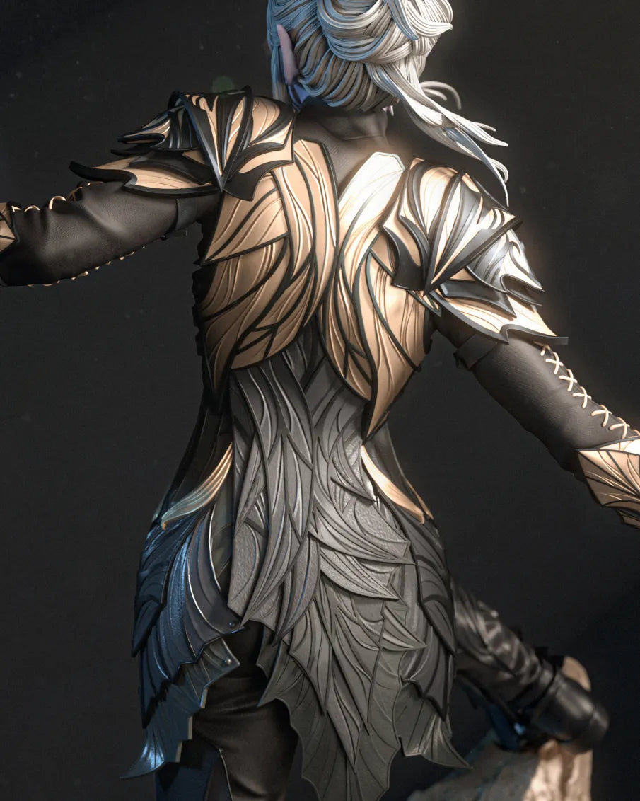 1:12 Drow Paladin | 3D Print Resin Garage Kit Figure | CA 3D Studios
