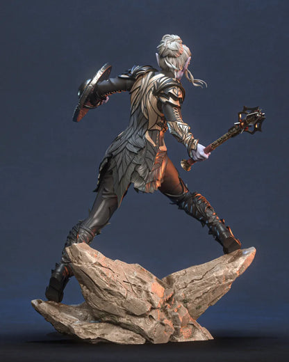 1:12 Drow Paladin | 3D Print Resin Garage Kit Figure | CA 3D Studios