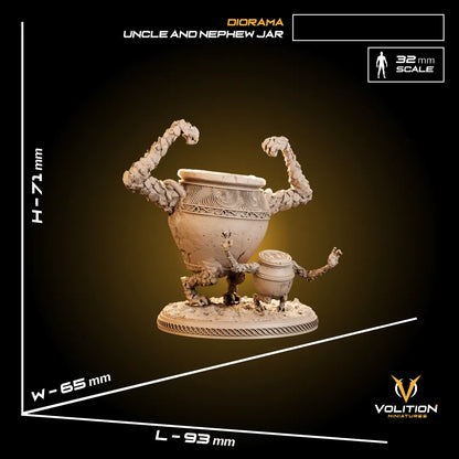 Uncle & Nephew, Alexander & Jar Bairn | Gaming Miniature TTRPG D&D | Volition Miniatures