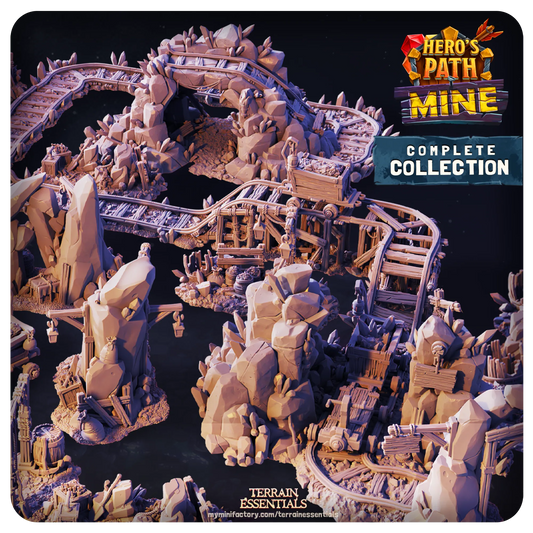 Mines Set | TTRPG Scatter Diorama Dollhouse Miniature | Terrain Essentials