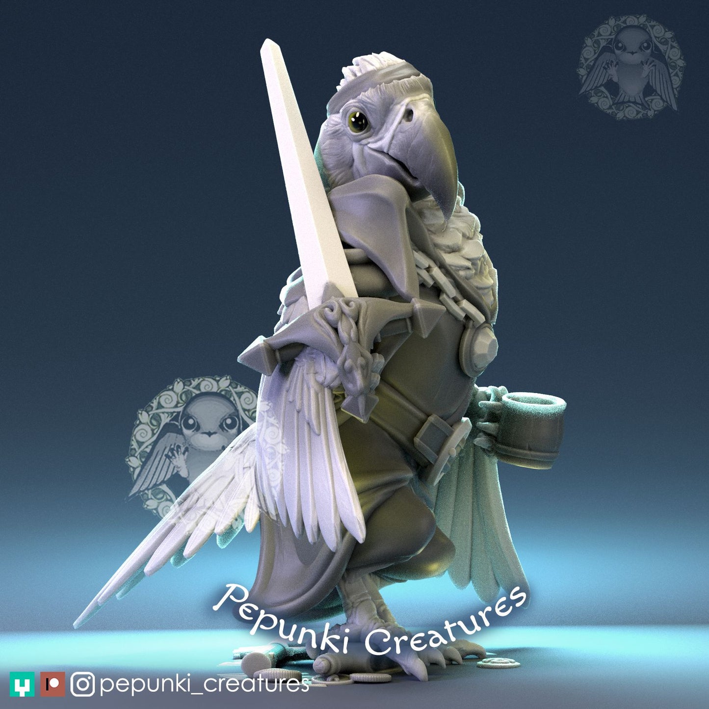 Macaw Pirate | Pepunki Creatures